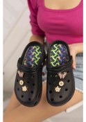Resim Taş Tokalı Yumuşak Tabanlı Kadın Terlik Siyah Siyah 
