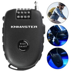Resim Knmaster Motosiklet Kaskı Kilidi + Knmaster Karbon Çanta Hediyeli 