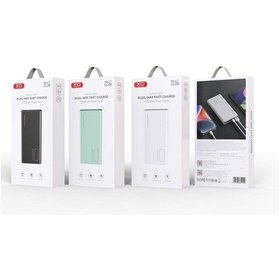 Resim Pr229 22.5w Pd Hızlı Fast Type-c Usb-c / Usb-a Çift Çıkışlı 10000 Mah Powerbank Şarj Aleti Siyah 
