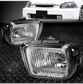 Resim Honda Civic 1996-1997-1998 Sedan-h.b Kare Beyaz Sis Farı 