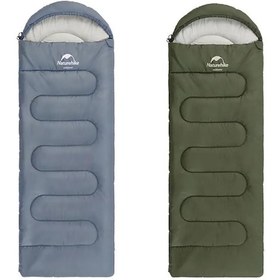 Resim Naturehike Y150l Zarf Tarzı Kapüşonlu Pamuklu Uyku Tulumu -6 C Yeşil 