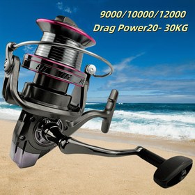 Resim 30kg/66lb Maksimum Sürükleme Tuzlu Su Döner Olta - 4.0:1 Dişli Oranı, Alüminyum Alaşımlı Gövde, 9000-12000 Serisi, Deniz ve Tekne Balıkçılığı İçin İdeal, Balıkçıların Seçimi|Göz Alıcı Görsel Çekicilik|Alüminyum Alaşımlı Ree 