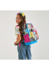 Resim Coral High Kids Gri Mavi Pembe Anime Desenli Dört Bölmeli Okul Sırt Çantası 23737 