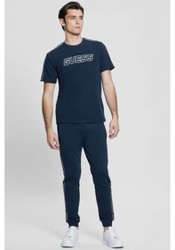 Resim Guess Erkek Arlo Logolu T-shirt L Lacivert 