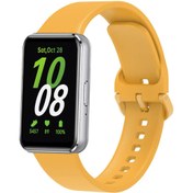 Resim Galaxy Fit 3 Silikon Kordon Zore KRD-110 Strap Kayış-Sarı 