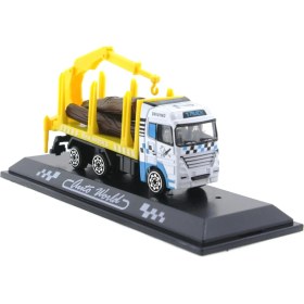 Resim Die Cast Mini Sarı Kütük Kamyonu 