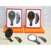 Resim Kelebek Katlanabilir Ayna Ve Tarak Seti Orta Boy Alk4985 