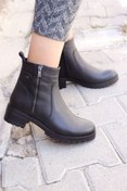 Resim Castle Black - 4663-1 Siyah Kadın Bot 