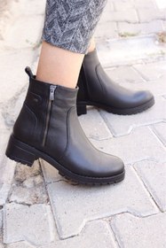 Resim Castle Black - 4663-1 Siyah Kadın Bot 