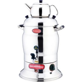Resim Işıkgaz Çay Semaveri 1 Demlik 7 Lt. 1100 W. Profesyonel Endüstriyel ISI.2200 