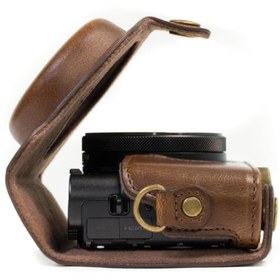 Resim MegaGear Sony Cyber-Shot DSC-HX80, DSC-HX90V Deri Kamera Çantası 