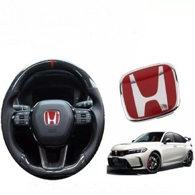 Resim Honda Civic 2022.2025 Fe Kırmızı H Direksiyon Logo-ablem 