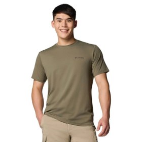 Resim Columbia Tech Trail Utility Erkek Yeşil Outdoor T-Shirt AO1671-397 