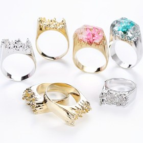 Resim 4 adet yüzük kalıbı, 16/17/18mm boyutlu yüzük aleti, DIY takı yüzüğü yapmak için silikon yüzük kalıbı, epoksi reçine takı aksesuarları 