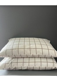 Resim Pamuklu 2 Adet Fermuarlı 50x70 Cm Yastık Kılıfı 