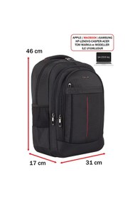 Resim Dada 01 Siyah Erkek Sırt Çantası Okul Ve Günlük Kullanım 14-15,6 İnç Usb Type-c Aparat Ortopedik Siyah 