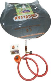 Resim Güryan Tüplü Sac Ocak 50 Cm Ekmek Yufka Sacı Hortum Dedantörlü Set 