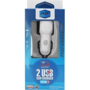 Resim Pux 3.4A 2 USB Araç Sarjı Beyaz 