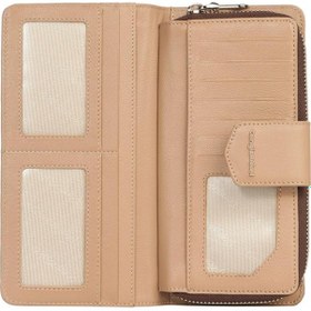 Resim Cengiz Pakel Monogram Kadın Büyük Boy Mıknatıslı Cüzdan/portföy 65104p - Kahve/vizon 65104p-kahve-toprak Çok Renkli 