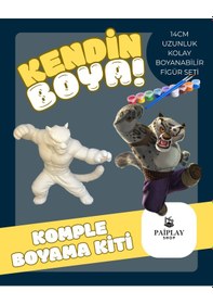 Resim Tai Long - Boyama Seti Ve Tai Long Figürü Çizgi Karakter 