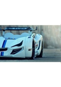 Resim Setaymobilya Arabalı Yatak - Mercedes- Beyaz Full + Full Ledli 