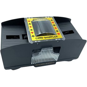 Resim Mufunye Pratik 6 Desteli Pil İle Çalışan Otomatik Kart Karıştırma Makinesi, Dayanıklı Ve Hızlı 