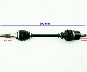 Resim ATV TRK ÖN AKS SAĞ 590X800CC KOMPLE ORJ 