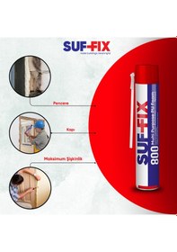 Resim Suf-fix 800 Pipetli Montaj Köpüğü 750ml Kapı Pencere Dolgu Isı Yalıtım Köpüğü 