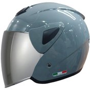 Resim Sway SW 700 Ayna Camlı Yarım Kask Gri 
