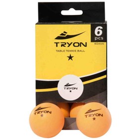 Resim Tryon MTT-121-122 6 lı Unisex Pinpon Topu 