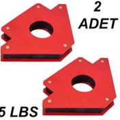 Resim 2 Ad 25 Lbs Manyetik Açılı Kaynak Tutucu Mıknatıs, Kaynak Gönyesi (548563703) 