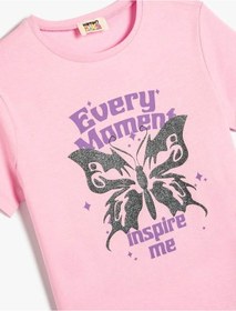 Resim Koton Kız Çocuk T-shirt Pembe 4skg10571ak 24yy59003848 Y5914 Pembe 