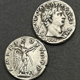 Resim Eski Roma İmparatoru Trajan Zafer Tanrısı Madalya Bileklik Süs Hediye Karar Çip C Opy - El Sanatları, Süsler ve Koleksiyoncular için Mükemmel 