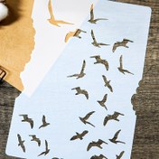 Resim Uçan Martı Serbest Uçan Martı DIY Katmanlı Şablonlar - Ev Dekorasyonu ve El Sanatları Tutkunları İçin Mükemmel - Çarpıcı Duvar Sanatı, Mobilya Dönüşümleri ve Scrapbook Tasarımları Oluşturun - Renk: Krem 
