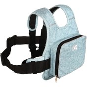 Resim Kangvka Motosiklet Çocuk Emniyet Kemeri - Depolama Özelliği İle Elektrikli Araçlarda Dikkat Dağınıklığını Önleyen Mavi Çok Renkli 