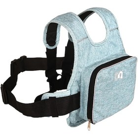 Resim Kangvka Motosiklet Çocuk Emniyet Kemeri - Depolama Özelliği İle Elektrikli Araçlarda Dikkat Dağınıklığını Önleyen Mavi Çok Renkli 