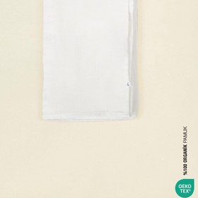 Resim İrya Bebe Marin Çok Amaçlı Müslin Örtü Beyaz 120x120 cm 