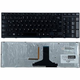Resim Notespare Toshiba Ile Uyumlu Satellite A660-1ek, A660-1em, A660-1en Notebook Klavye Işıklı Siyah Tr 