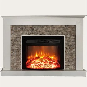 Resim Dlc Stone 1800W Elektrikli Dekoratif Şömine Fanlı Isıtıcı 