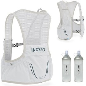 Resim Mufunye Inoxto Ix592 2.5l Bisiklet/hiking Sırt Çantası + 2 Adet 450ml Su Torbası Açık Gri & Yeşil Gri - Yeşil 