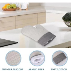 Resim Renklime Isıya Dayanıklı Silikon Fırın Eldiveni 