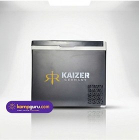 Resim Kaizer Germany 50 Litre Buzdolabı 12 Volt - 24 Volt Taşınabilir, Metal Gövde Kamp Buzdolabı 