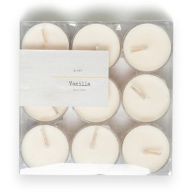 Resim Q-Art Vanilla 9'lu Tealight Mum 