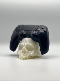 Resim beboncool 3D SKULL KURUKAFA Özel Tasarım Ps5 Joystick Tutucu Stand 