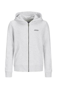 Resim Jack & Jones JJBEAU SWEAT ZIP HOOD JNR GRI Erkek Çocuk Sweatshirt 