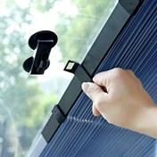 Resim Otomatik katlanabilir araba güneşlikleri - UV dirençli yalıtım perdeleri, kolay yapıştırma kurulumu araba ön camı katlanabilir güneşlikler, seyahat ve kendinden sürüş ihtiyaçları için ideal 