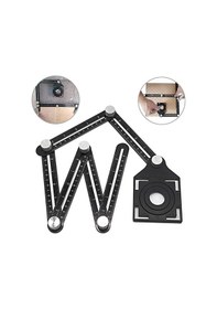 Resim Fonksiyonlu Alüminyum Delik Ayarlayıcı Şablon Cetveli 