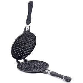 Resim Döküm Waffle Tavası Siyah 