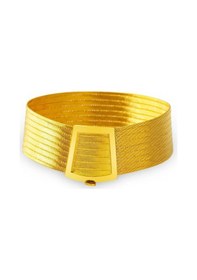 Resim Çgk Çiğdem Gürel Kuyumculuk 9 Sıralı Taşsız 8 Ayar Trabzon Hasır Altın Bileklik Yaldız 