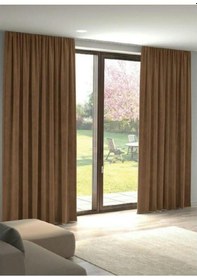 Resim Kakao Ada Fon Perde Normal Pile 1'e 2,5 Pile-kakao Kakao 